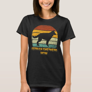 Camiseta Madre del pastor alemán retro Doxie Dog Dueño del