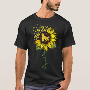 Camiseta Madre del pastor alemana Sunflower Shepherd Dog Mo