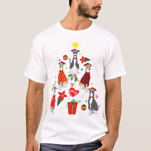 Camiseta Madre del perro adorno de Navidad italiano Greyhou