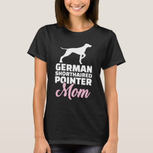 Camiseta Madre del puntero con el pelo corto alemán