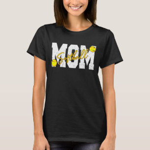 Camiseta Madre del softball por las madres del día de la ma