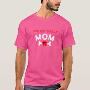 Camiseta Madre del terror escocés Mascota de perro escocés