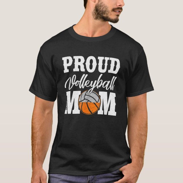 Camiseta Madre Del Voleibol Orgullosa Madre De Un Voleiboli (Anverso)