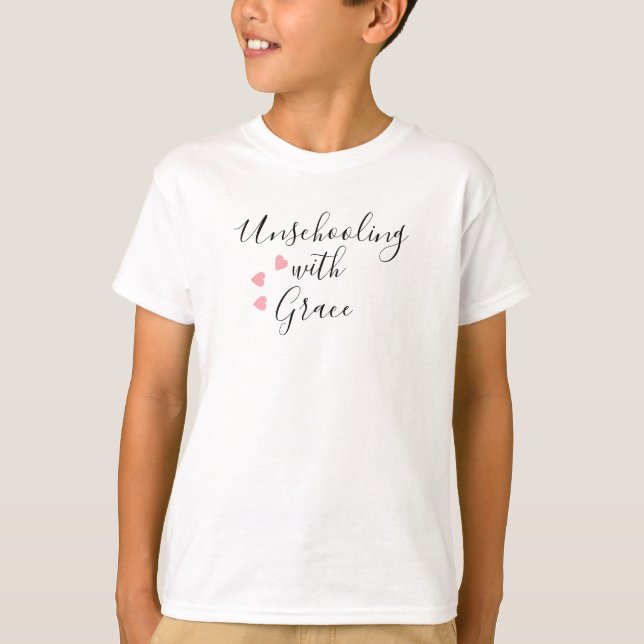 Camiseta Madre desescolarizada Grace Hearts (Anverso)