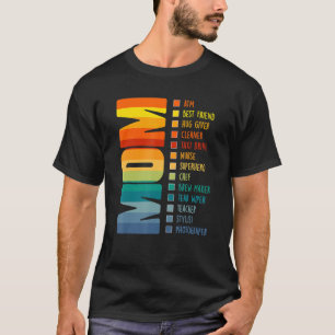 Camiseta Madre Día Madre Mamá Atm Mejor Amigo Enfermera Muj