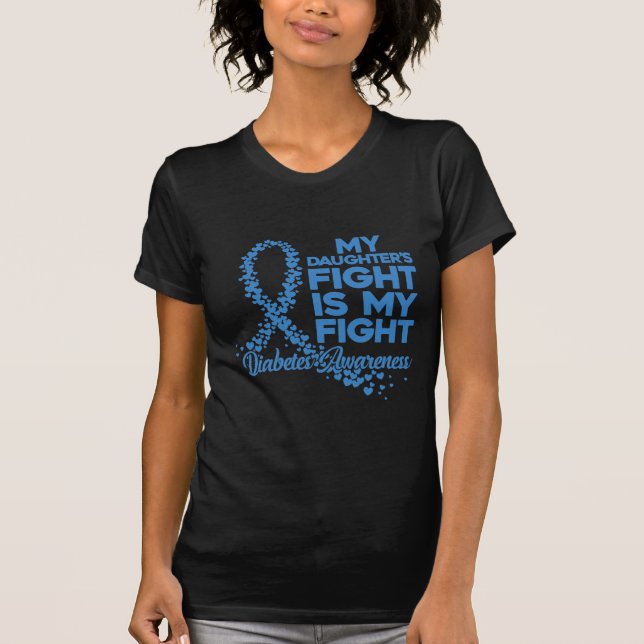 Camiseta Madre diabética lucha contra la diabetes (Anverso)