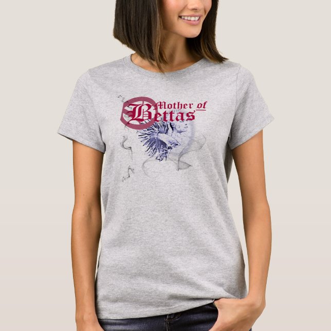Camiseta Madre divertida de Bettas (Anverso)