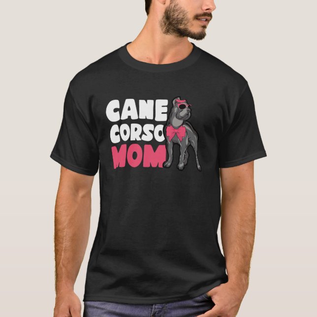 Camiseta Madre Dueña Cane Corso Gafas de sol Knot (Anverso)