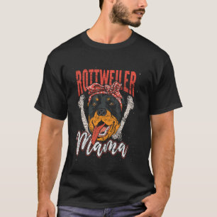 Camiseta Madre Dueña Perro Rottweiler Mamá