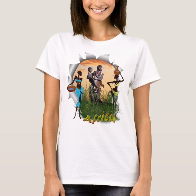 Camiseta Madre e hijo de África (Anverso)