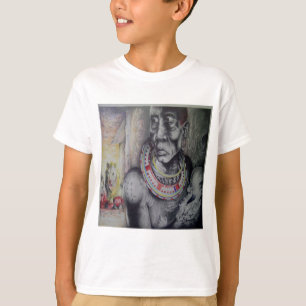 Camiseta Madre e hijo masái con arte de león impreso/gráfic