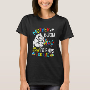 Camiseta Madre E Hijo Mejores Amigos De La Vida Orgullo Aut