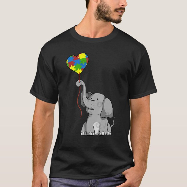 Camiseta Madre Elefante Con Autismo Infantil Sensibilizació (Anverso)