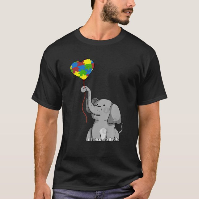 Camiseta Madre Elefante Con Autismo Infantil Sensibilizació (Anverso)