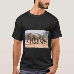 Camiseta Madre elefante con cría, Zambia.