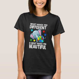Camiseta Madre elefante con puzzel pica autismo infantil