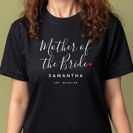 Camiseta Madre Elegante Del Boda De La Novia