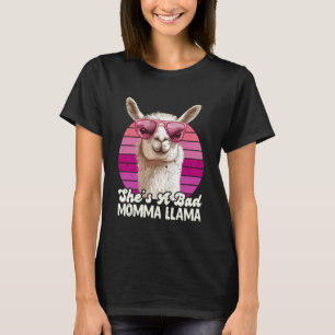 Camiseta Madre embarazada Ella es una llama de mala mamá di