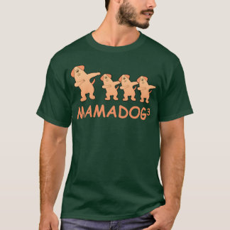 Camiseta Madre embarazada tripleta amiga de perro