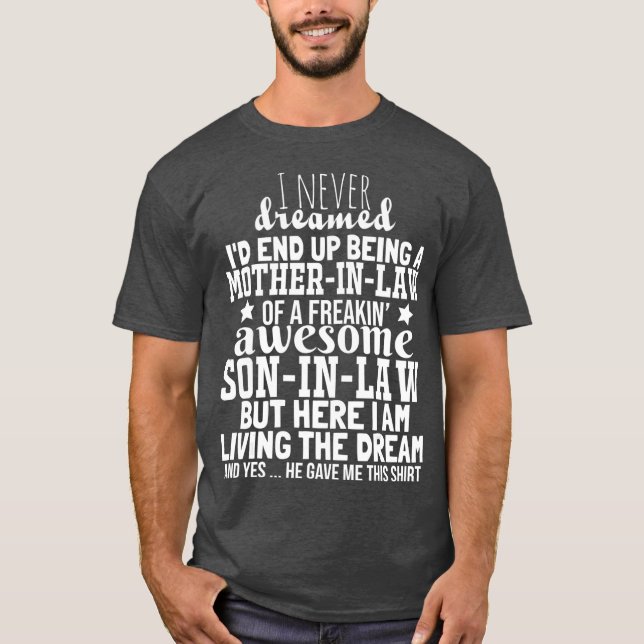 Camiseta Madre en la ley viviendo el sueño Feliz año nuevo (Anverso)