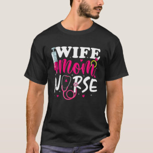 Camiseta Madre Esposa Enfermera a mujeres RN LPN para el Dí