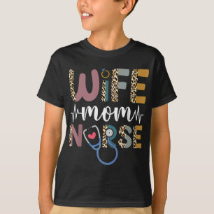 Camiseta Madre esposa enfermera Enfermería divertida del dí