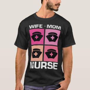 Camiseta Madre esposa Enfermería de enfermería madres madre