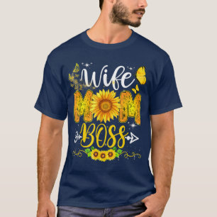 Camiseta Madre Esposa Jefe Cumpleaños De Las Madres De Gira