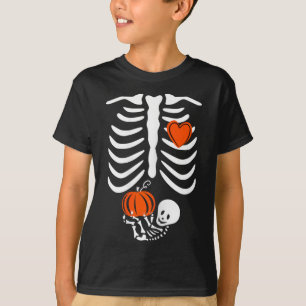 Camiseta Madre Esqueleto Embarazada Halloween Embarazo