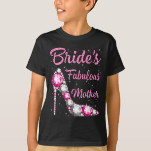 Camiseta Madre fabulosa de la novia feliz boda casarse vint