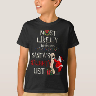 Camiseta Madre favorita de Santa María Navidad enciende a S