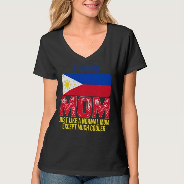 Camiseta Madre filipina vintage Filipinas Día de madre (Anverso)