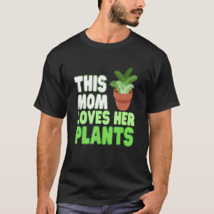 Camiseta Madre Flor Cuidando Plantas Lindas Jardinería