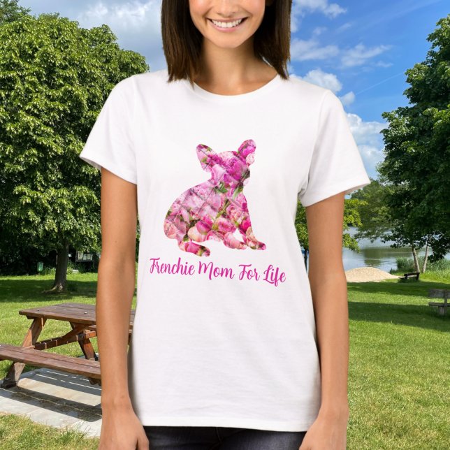Camiseta Madre francesa por vida Bulldog francés Peony (Subido por el creador)