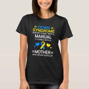 Camiseta Madre Fuerte De La Madre Con Síndrome De Down