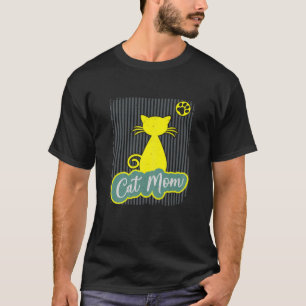 Camiseta Madre gata de mujer - El día de la madre feliz con