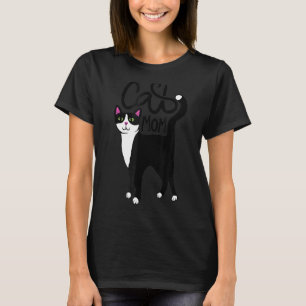 Camiseta Madre Gata Tuxedo Para Gatitos Y Animales