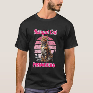 Camiseta Madre gato bengalí BENGAL PRINCESA Gato bengalí di