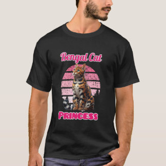 Camiseta Madre gato bengalí BENGAL PRINCESA Gato bengalí di