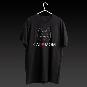 Camiseta Madre Gato Madre Mamá Enamorada Mamá Kitty Cute Fu