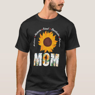 Camiseta Madre girasol Nurturer Protector Amigo Cute Mothe