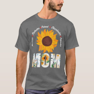 Camiseta Madre girasol Nurturer Protector Amigo Cute Mothe