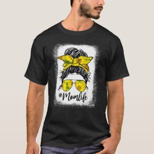 Camiseta Madre girasol vida desordenada bollo blanqueado Ma