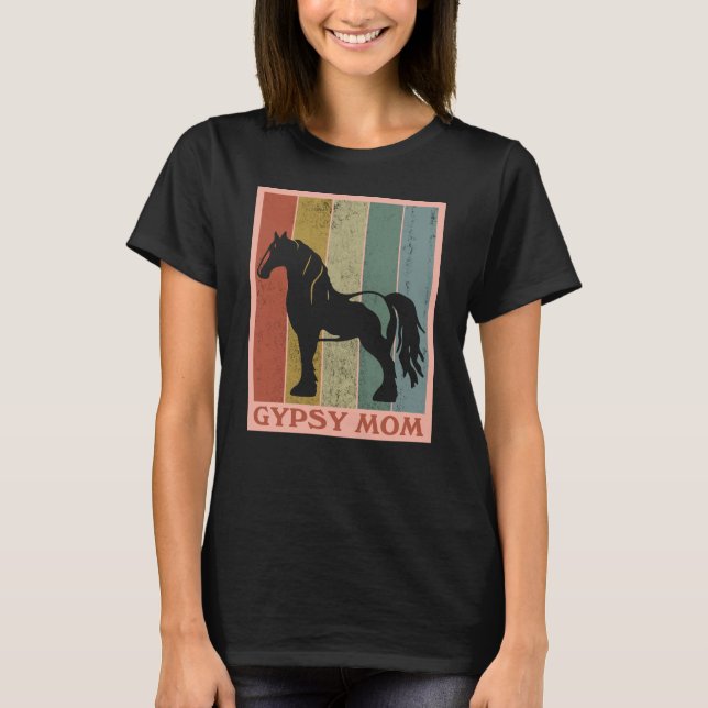 Camiseta Madre Gitana Caballo Gypsy Vanner (Anverso)