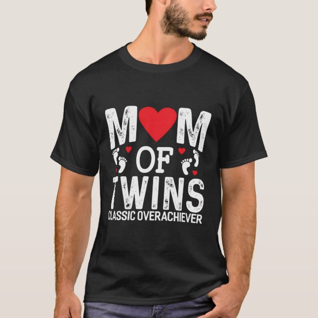 Camiseta Madre Graciosa De Gemelos Gemelos Clásicos De Supe (Anverso)