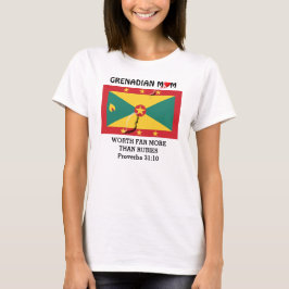Camiseta MADRE GRENADINA Vale Más Que Rubíes PROVERBIOS 31