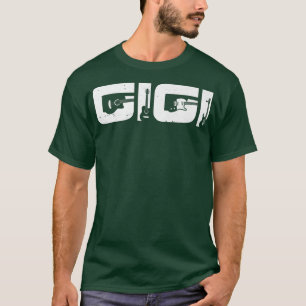 Camiseta Madre Guitariana Retro Gigi Guitar Día de la Madre