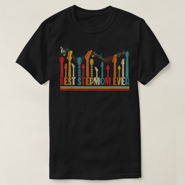 Camiseta Madre guitarista, mejor madre de la guitarra que n (Diseño del anverso)
