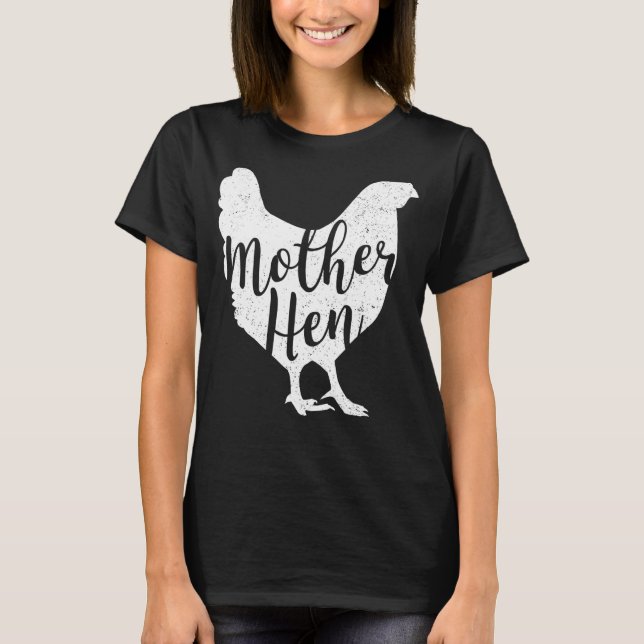 Camiseta Madre Hen Feliz Día de la Madre Gallina para Wo (Anverso)