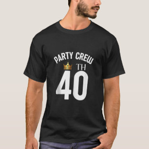 Camiseta Madre hermana de papá, padre de 40 años, equipo de